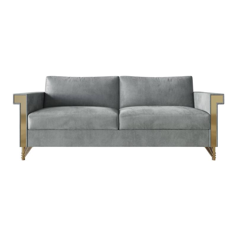 CraftPorch Luxurious Velvet Upholstered 3-Piece Living Room Set