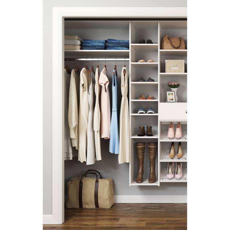 Easy Track 9 Ft. W. Premium Laminate Closet Kit