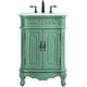 preview thumbnail 1 of 9, Elegant Lighting VF10124-VW Danville 24" Free Standing Single Basin Vintage Mint - Painted