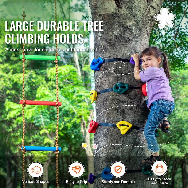 Ninja Tree Climbing Kit for Outdoor Ninja Warrior Obstacle Training