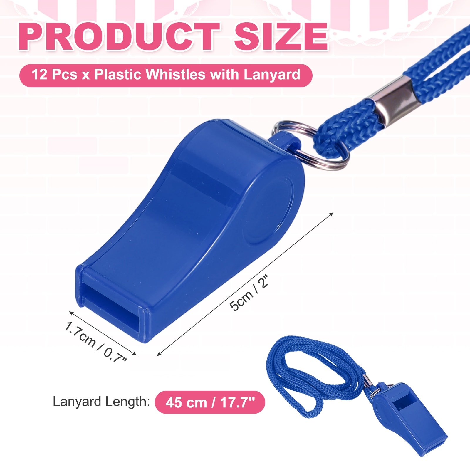 Whistles with Lanyard, Training Sports -Fitting for (Coaches/Referee/Outsides/Team Events)