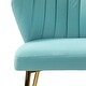 preview thumbnail 35 of 105, Luna Modern Glam Upholstered Tufted Back Side Accent Dining Chair with Small Base by HULALA HOME