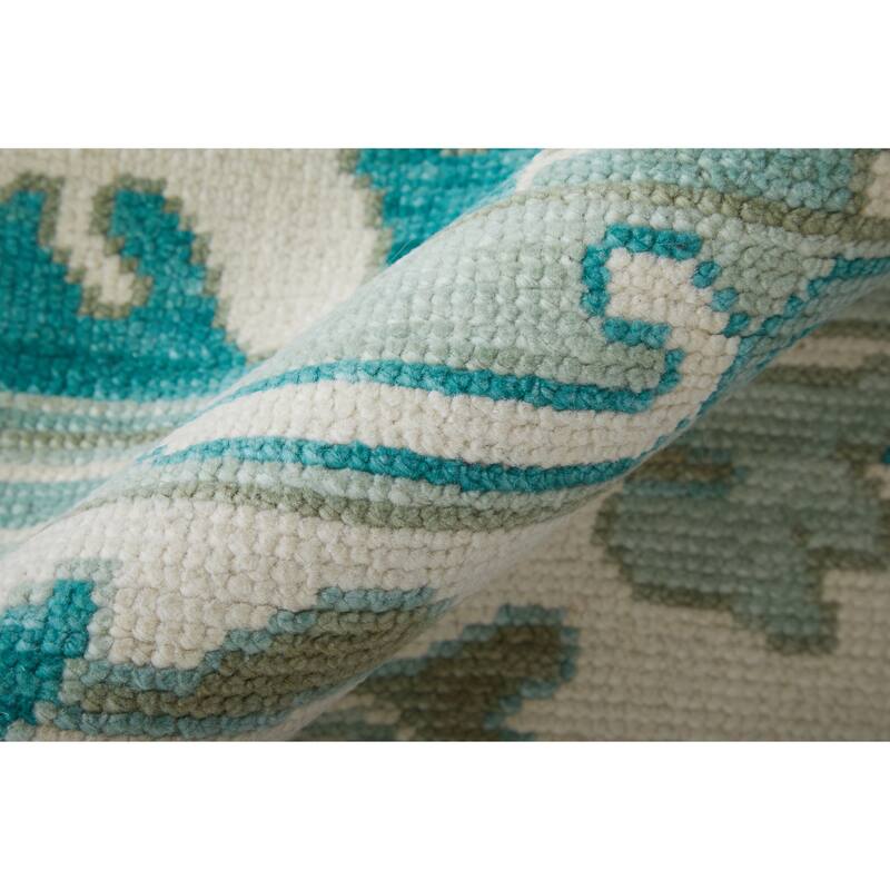 Grand Bazaar Larson Hand Knotted Floral & Botanical Transitional Area Rug