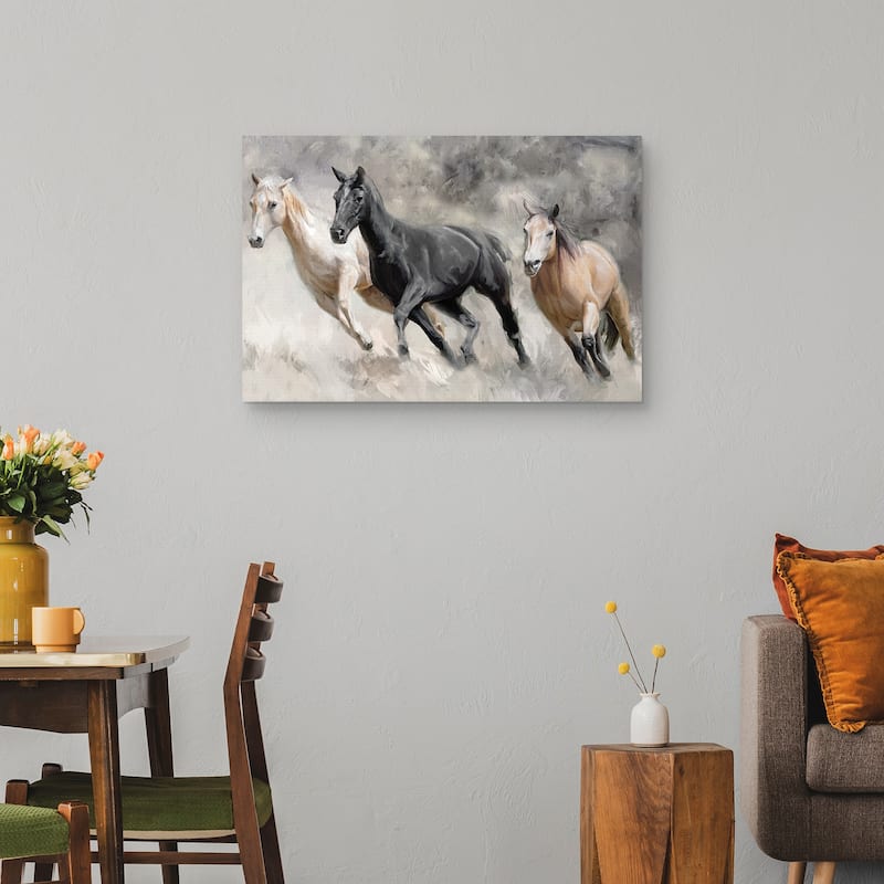 Sunday Run Crop by Studio Arts Canvas Art Print