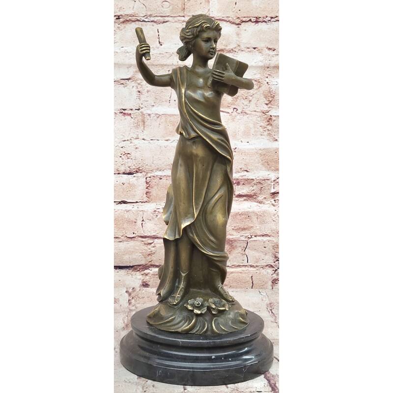 Athena Greek Goddess Mythological Figure Bronze Sculpture Original Art By Milo