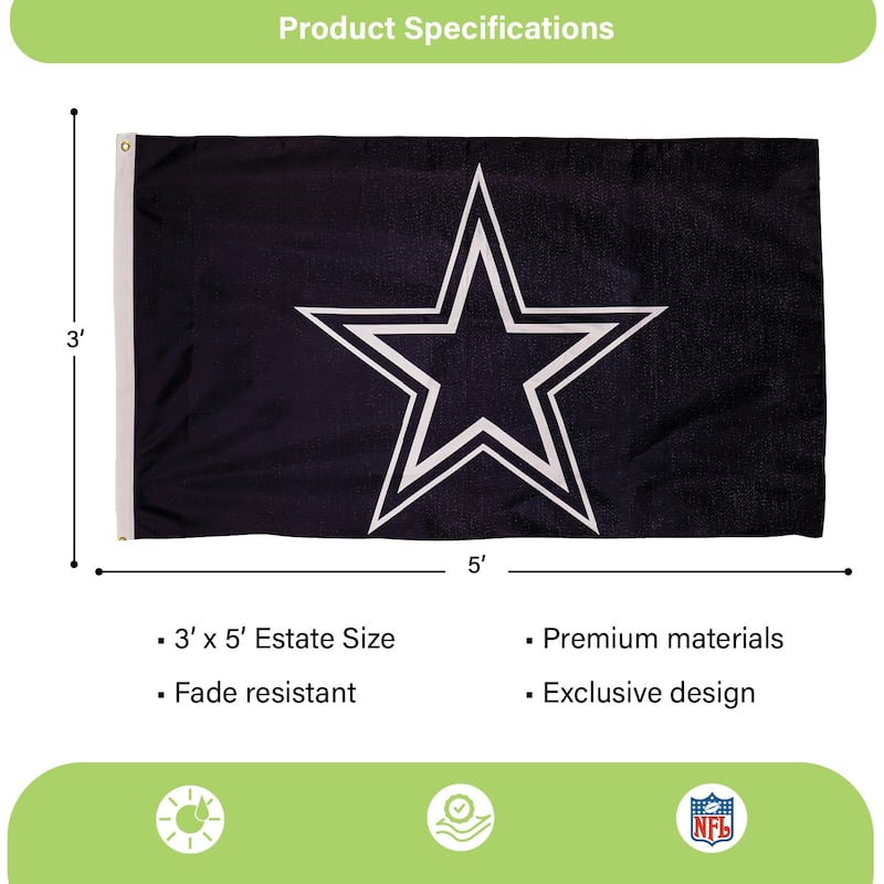 Buffalo Bills Single Sided Flag w/ 2 Grommets, 3'x5'