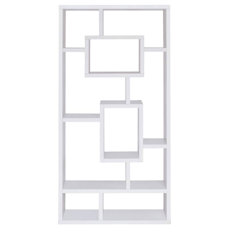 Corey Transitional 71-inch 8-shelf Bookshelf