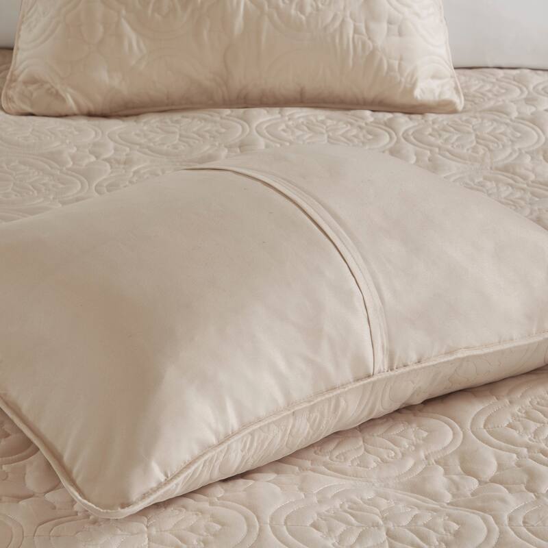 510 Design Hayley Oversized Solid Texture 3 Piece Reversible Bedspread Set
