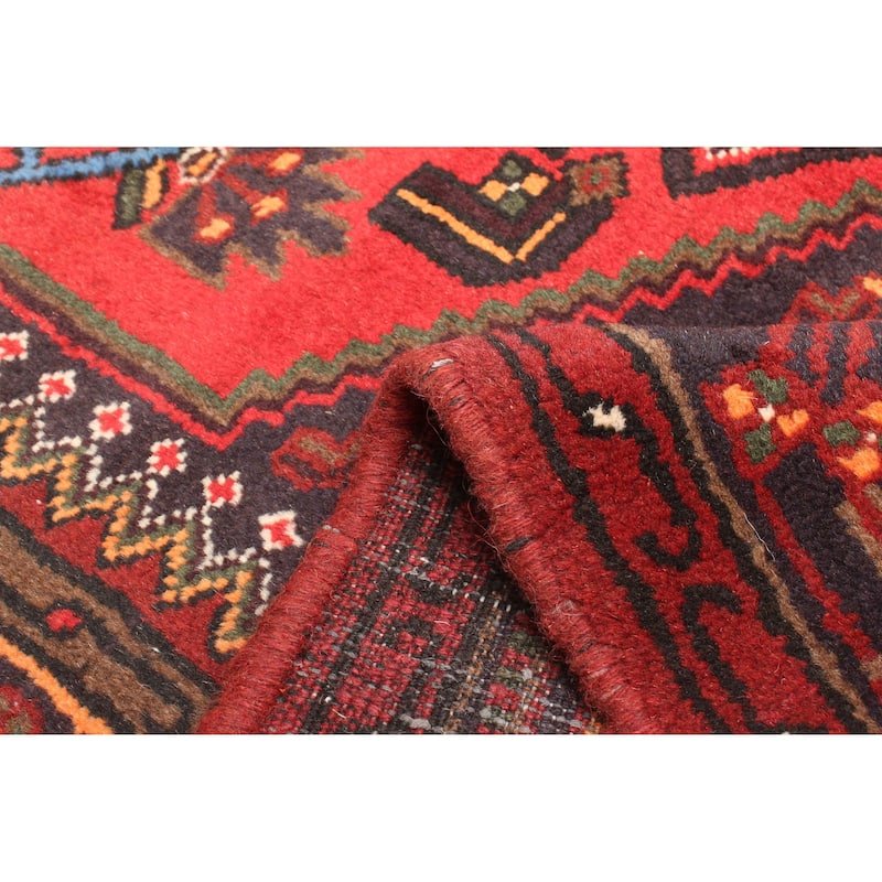 ECARPETGALLERY Hand-knotted Andelz Red Wool Rug - 4'1 x 6'8