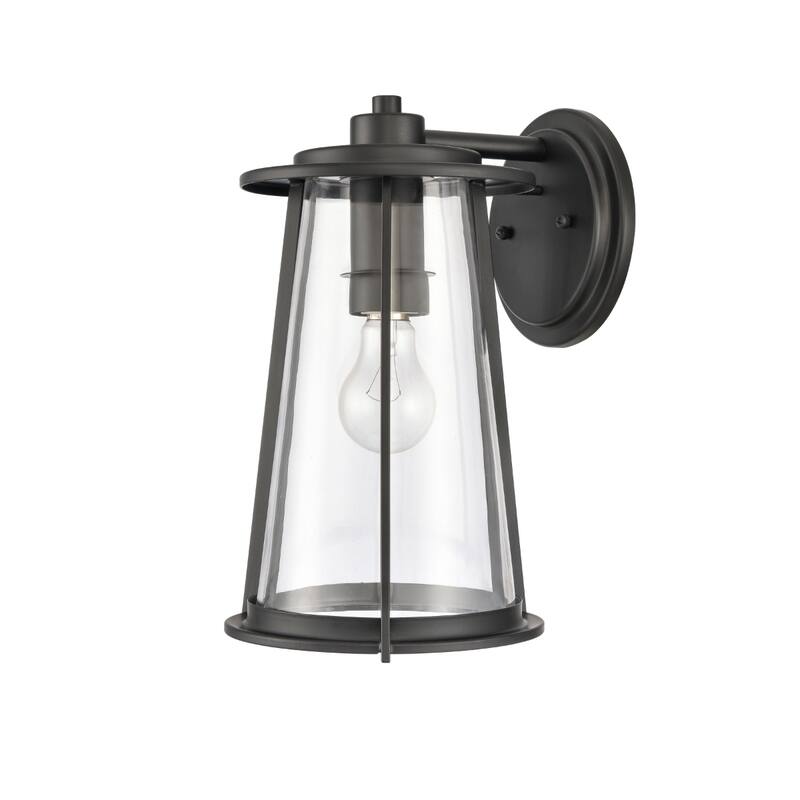 Kennison 13'' High 1-Light Outdoor Sconce - Matte Black - 13 inch Tall