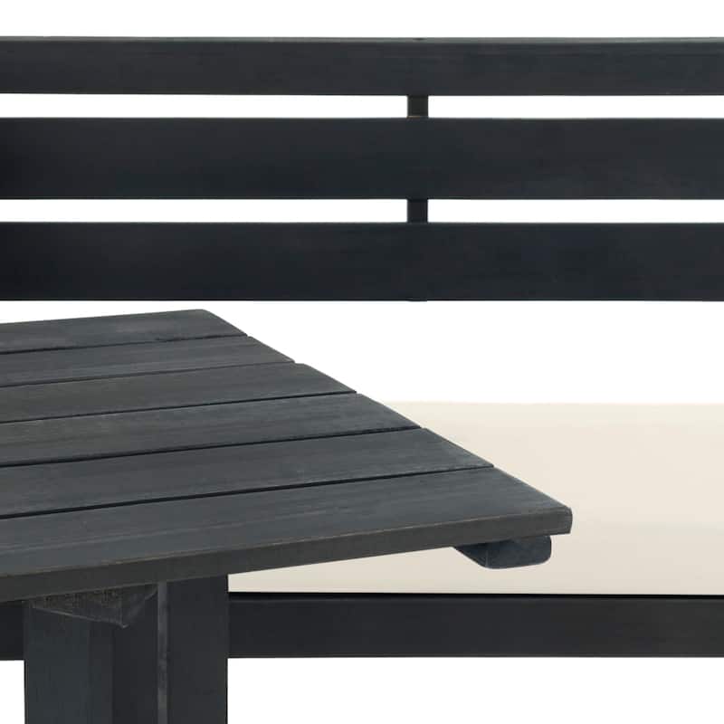 SAFAVIEH Outdoor Kenna 3-Piece Balcony Corner Lounge Set - 39W x 33D x 19H