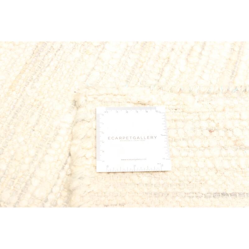 ECARPETGALLERY Braid weave Sienna Cream Wool Rug - 5'0 x 8'2