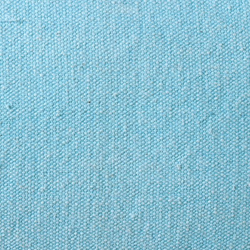 Handwoven Embroidered Edge Square Throw Pillow - 18" - Blue