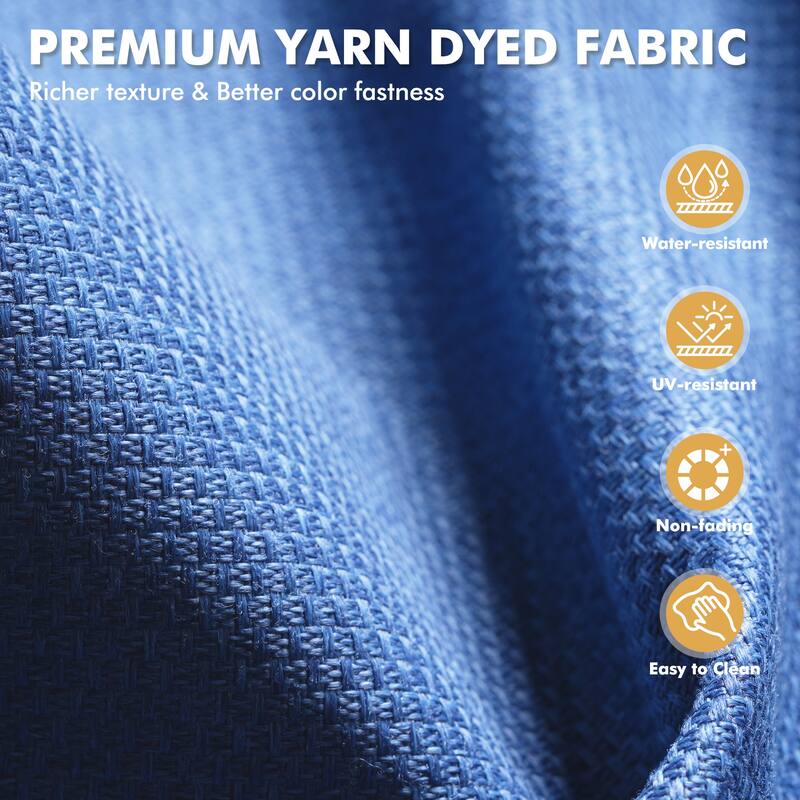 XIZZI 9-piece Outdoor Patio Wicker Furniture Swivel Chair Set