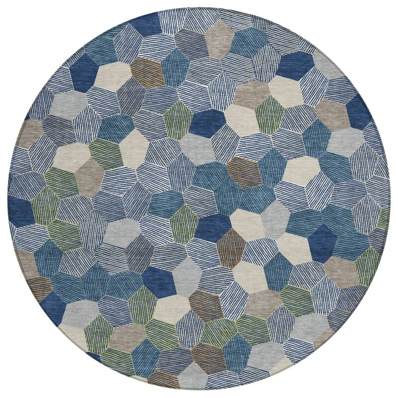 Machine Washable Indoor/ Outdoor Modern Loyd Chantille Rug