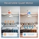 preview thumbnail 33 of 48, 52 Inch Lowe Profile Ceiling Fan with Light,3 CCT LED,Remote Control-Farmhouse, Modern, Contemporary - 52 inches