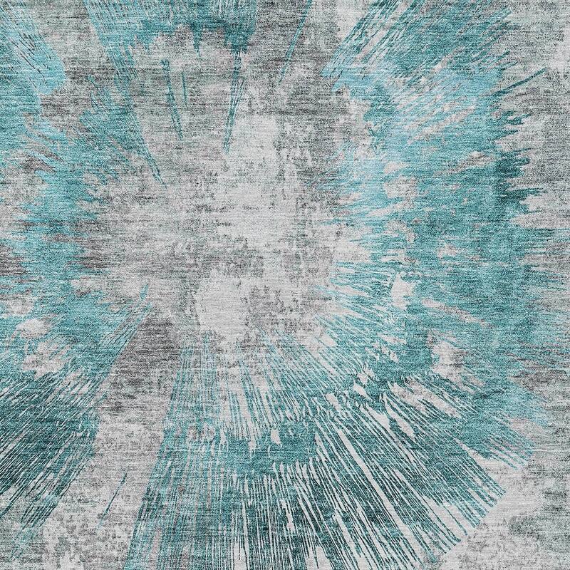 HomeRoots Abstract Transitional Rectangle Outdoor Rug