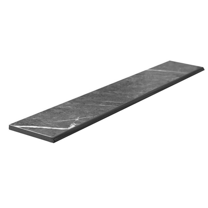 The Tile Life Opera 3x24 Grey Porcelain Bullnose Wall Tile - 3 x 24 - 1 Piece