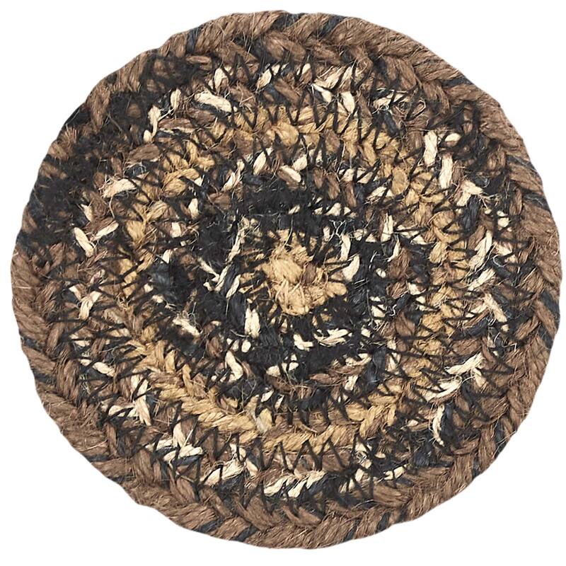 Espresso Jute Coaster Set of 6 - 4