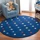 preview thumbnail 8 of 26, SAFAVIEH, Kids Jerilynn Polka Dot Wool Rug