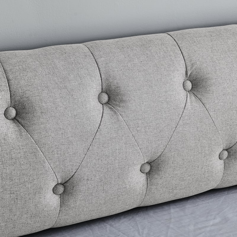 Twin Size Upholstery Daybed with Erectable Trundle & USB Design