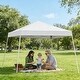 preview thumbnail 2 of 6, 10x10 Pop Up Canopy Tent, Slant Leg Outdoor Shelter with UV Protection and Wheeled Bag