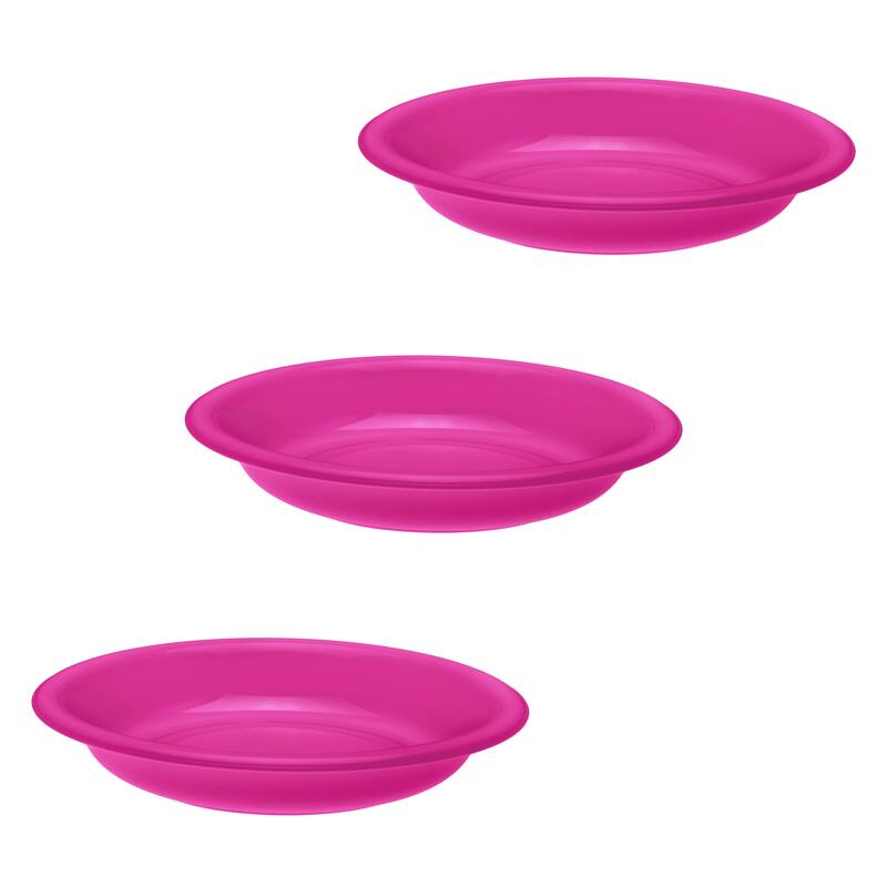 Plastic Plate 15-Ounce Microwavable,Dishwasher Safe