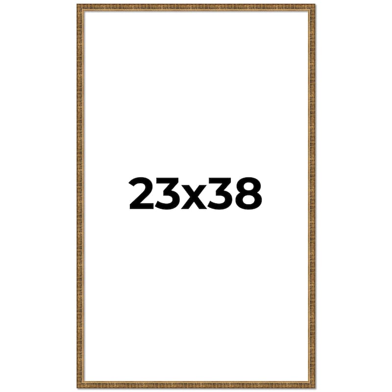 23x38 Frame Gold Solid Wood Picture Frame - Complete Modern Photo