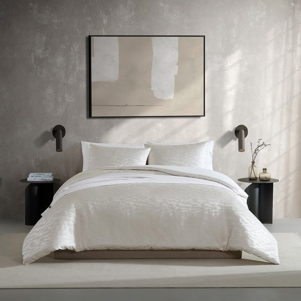 slide 2 of 5, Vera Wang Illusion Ivory 3 Piece Comforter Set