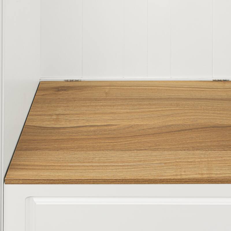 Minimalist Stylish Hall Tree with Shoe Cabinet with 3 Hanging Hooks