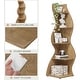 preview thumbnail 27 of 55, Corner Shelf Bookcase Bookshelf with Unique Shape for Living Room, Home Office