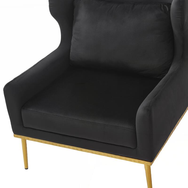 Modern Armchair Velvet Accent Chair Reading Chair Single Sofa Chair for Living Room