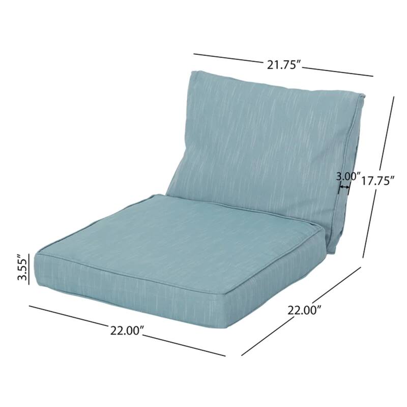 Roomfitters Honolulu Club Chair Cushion Set, Back and Seat Cushions, Water Repellent Fabric
