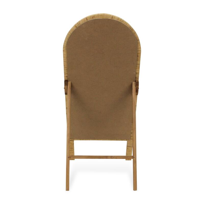 Roussilon Curved Rattan Wrapped Standing Chalkboard