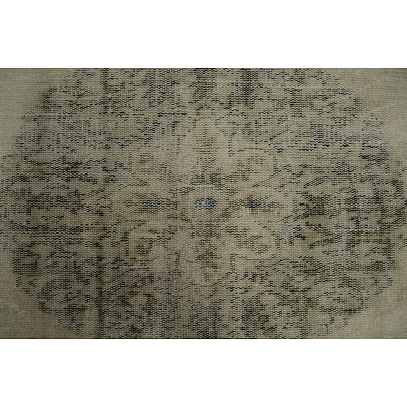 Hand Knotted Oriental 100% Wool Carpet Transitional Traditional Beige & Ivories Anatolian Area Rug - 9' 6'' X 5' 10''