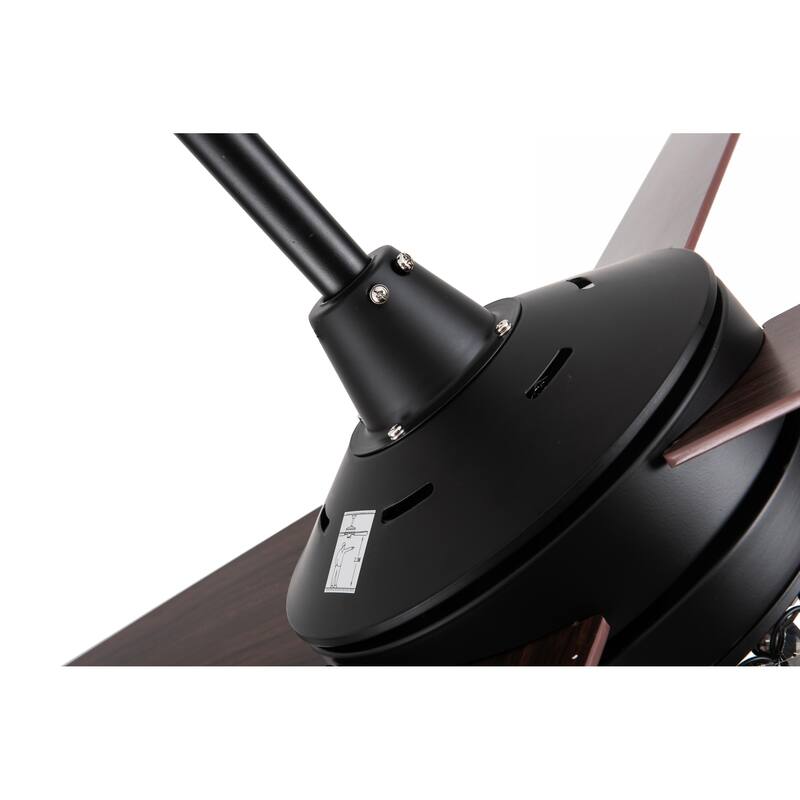 Bella Depot 52" Modern Crystal Ceiling Fan with LED Light, Reversible Ceiling Fan with Remote Control