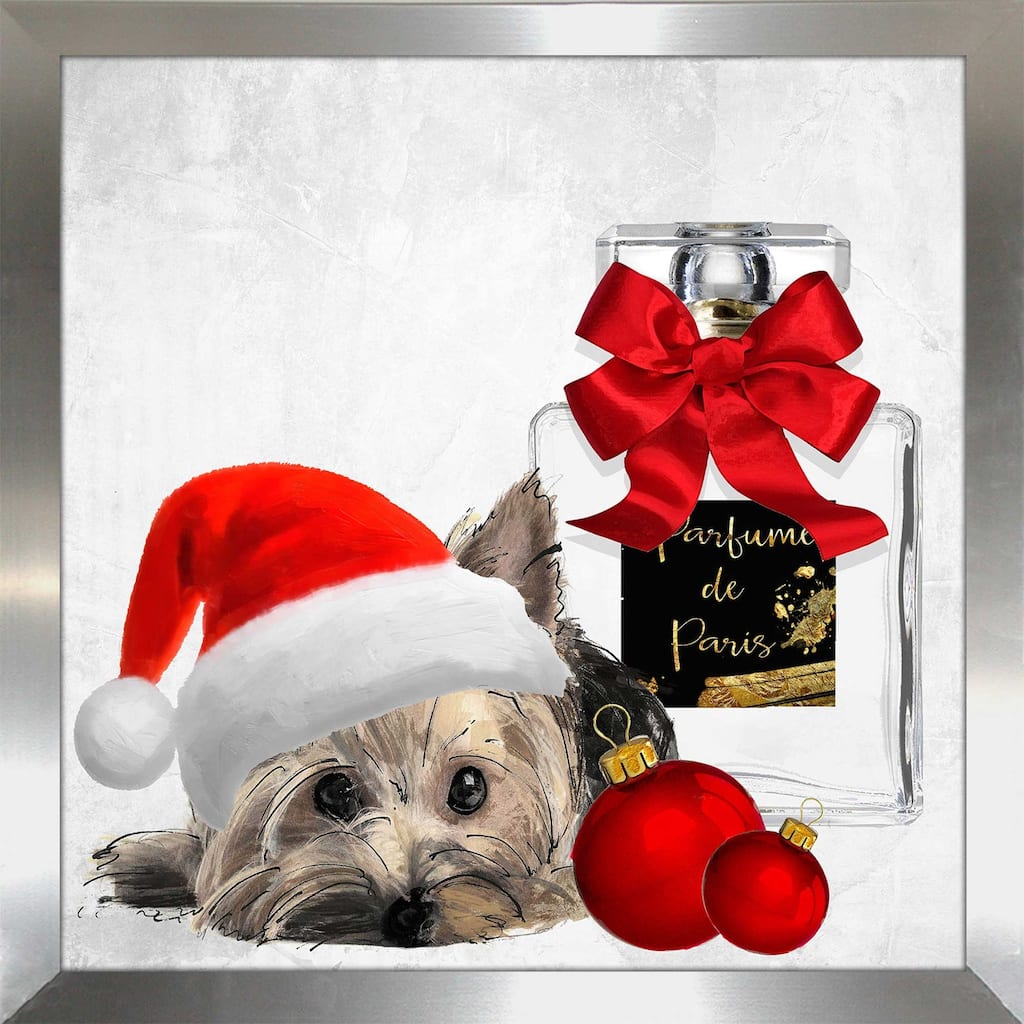 "Christmas Holiday Yorkie" by Jodi Print on Acrylic