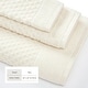 preview thumbnail 95 of 197, Linery & Co. Cotton Diamond Waffle Texture Bath Towels