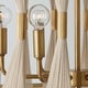 preview thumbnail 12 of 20, 6-light Modern Boho Hand-wrapped Woven Chandelier Natural Ivory Rope Fabric Drum Pendant Light