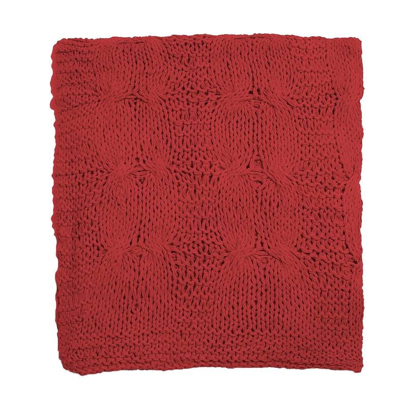 Cottage Home Michaela Cotton Knitted Throw Blanket