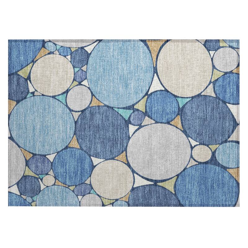 Machine Washable Indoor/ Outdoor Contemporary Rowan Chantille Rug