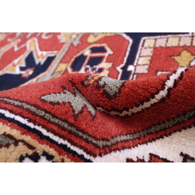 ECARPETGALLERY Hand-knotted Serapi Heritage Dark Copper Wool Rug - 9'0 x 12'4