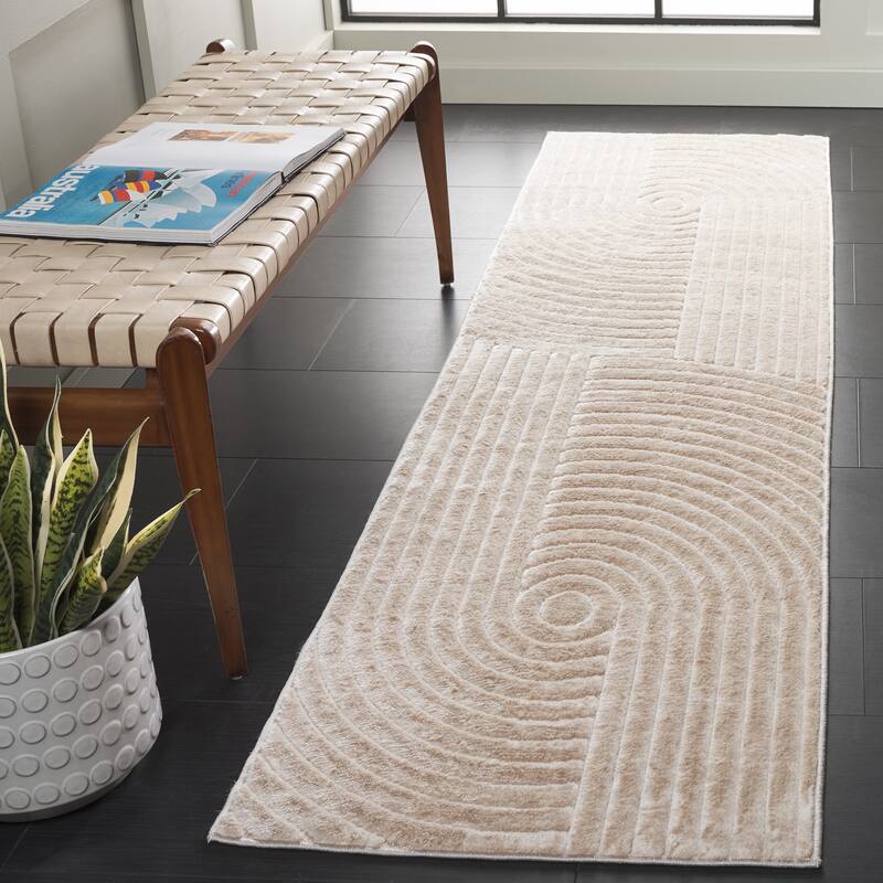 SAFAVIEH Selena Elaine Modern & Contemporary Rug - 2'2" x 6' Runner - Beige