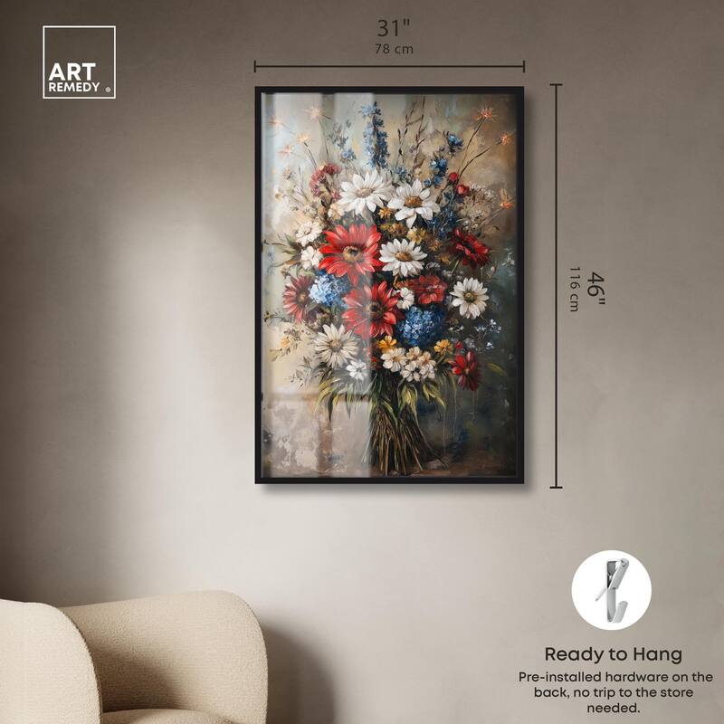 Symphony of Flowers II Shadowbox by Art Remedy