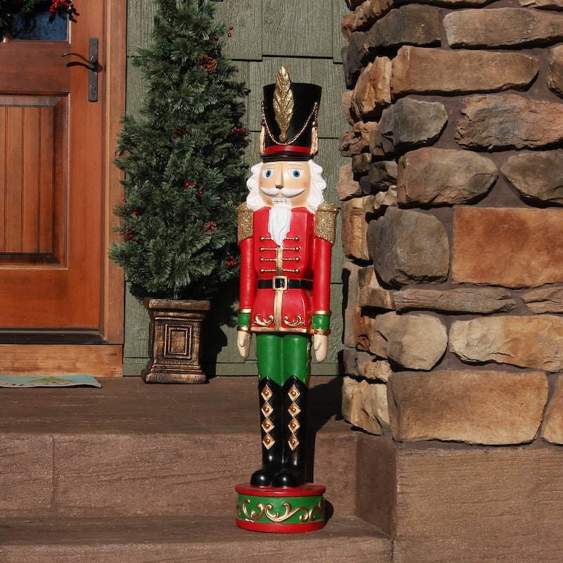 Kristoff the Nutcracker Soldier - 37-Inch Christmas Decor - Polyresin