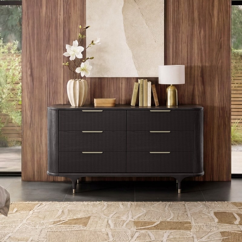 Spruce & Spring Modern Fluted Solid Wood Dresser