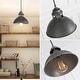 preview thumbnail 10 of 11, The Gray Barn Modern 1-Light Metal Industrial Dome Farmhouse Small Pendant Lights for Kitchen Island - D9" x H7.3"