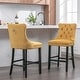 preview thumbnail 25 of 56, Contemporary Tufted Velvet Upholstered Counter Bar Stools Set of 2