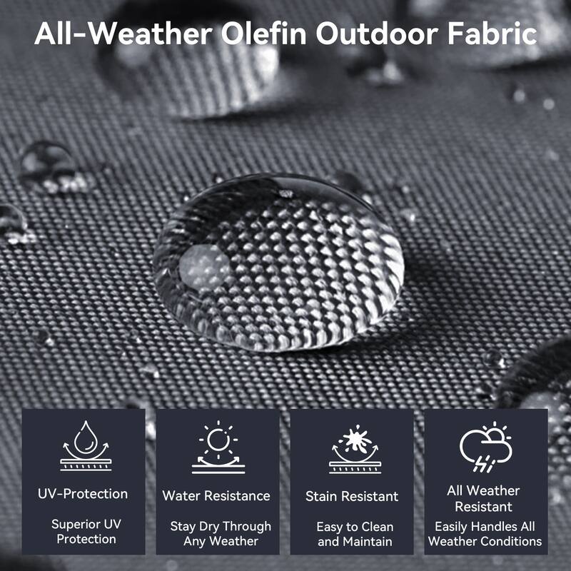 Outdoor Patio Funiture Set with Extra-Thick Seat cushion