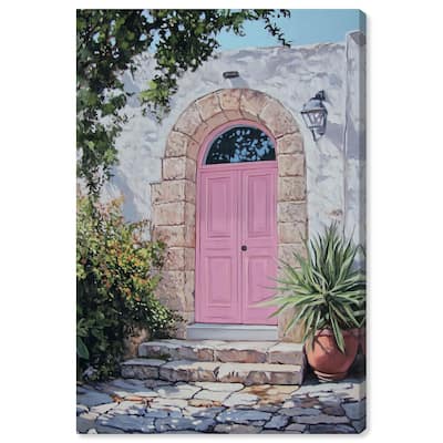 Pink Door II Canvas by Art Remedy, Gallery Wrapped